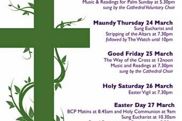 Holy Week and Easter at Manchester Cathedral