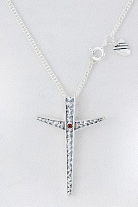 Sterling silver cross pendant