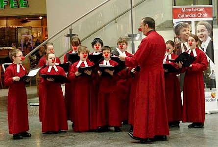 Red Noses for Manchester Choristers